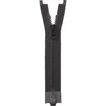 VISLON® with Magnetic Closure 5VS Separating Tooth Zipper, 100 cm, Black, Natulon® (Recycled Polyester)