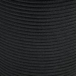 Strong Polyester Cord 2 mm (Recycled Fiber), Black, Recycled Fiber