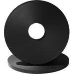 Biothane Beta 15 mm rubber coated webbing, Black, Biothane Beta 520
