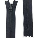 SOFLEX® 5CS Stretchable Closed-End Reverse Coil Zipper, 20 cm, Black