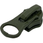Autolock Slider for 8C Coil Zipper, Olive Green, YKK 8C DALH1 E