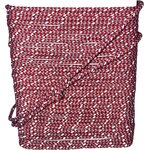 Reflective 1.6 mm Cord with Dyneema Core, Tent Cord, Red-Grey with Reflective Stripe