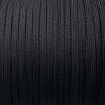 Tubular Flat Coreless Nylon Cord 10 to 14 mm, Black, 10 mm
