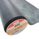 Iron-On Interfacing with Support Thread for Stretch Fabrics, Black/dark grey (4586), Vlieseline H410/317