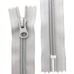 5C spiraaliumpiketju, 20 cm, Vaaleanharmaa (336), Natulon® (Recycled Polyester)
