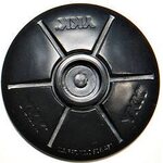 Glue On Flexible Base Snap, SNAD, Stud, Clear, Black, 40 mm, Socket/Female