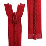5C Separating Coil Zipper, 85 cm, Red, Natulon® (Recycled Polyester)
