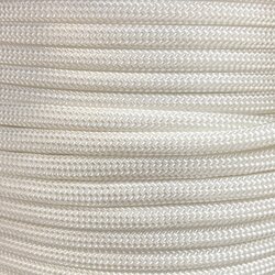 Paracord 550 Type III Nylon Cord, 38 colors, White (007)