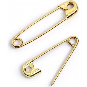 Safety Pins 27mm, Polished Brass, Prym 071275