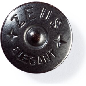 Non-Sew Jeans Trouser Button, Black, Single units, Prym 331110-single