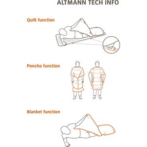 Vaude Altmann 300 SYN Top Quilt peite/makuupussi/poncho