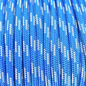 PES Cord 4 to 8 mm, 7 mm, Blue/White