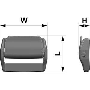 Woojin Plastics Sleek Cam Buckle for 20mm webbing