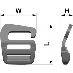 Woojin Plastics Tension Lock with Hook 15 mm