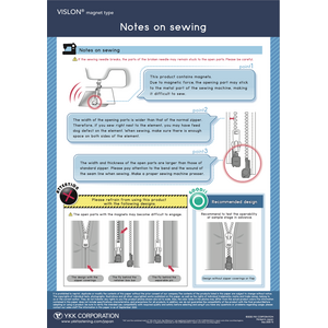 YKK VISLON® with Magnetic Closure 5VS Separating Tooth Zipper
