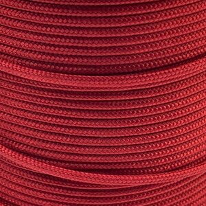 Strong Polyester Cord 2 mm (Recycled Fiber), Red