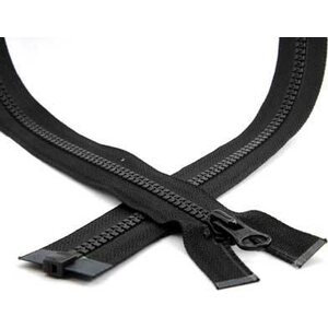 VISLON® 5VS Separating Tooth Zipper, Wide Tape, 75 cm, Top slider differs from picture, Natulon® (Recycled Polyester)