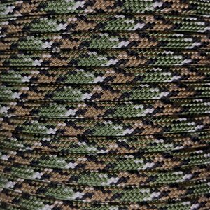 Paracord 550 Type III nailonnyöri, 38 väriä, Ruokovihreä (444)