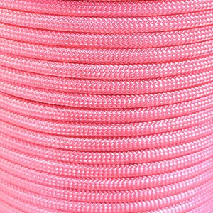 Paracord 550 Type III Nylon Cord, 38 colors, Barbie pink (057)