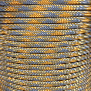 Paracord 550 Type III nailonnyöri, 38 väriä, Oranssi harmaa (150)