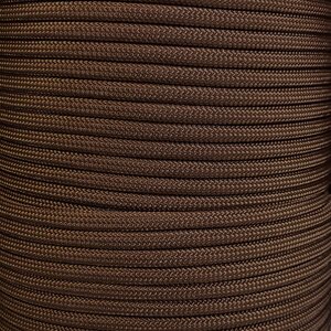 Paracord 550 Type III nailonnyöri, 38 väriä, Suklaanruskea (178)