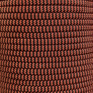 Paracord 550 Type III nailonnyöri, 38 väriä, Punamusta aalto (333)