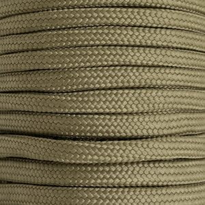 Paracord 550 Type III nailonnyöri, 38 väriä, Vaalea khaki (014)
