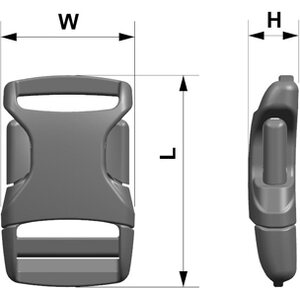 Woojin Plastics Quick Repair Buckle Eco BTS Champion 25 mm