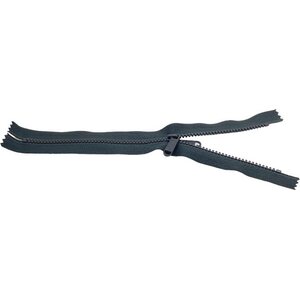 VISLON® 5VS Closed-End Tooth Zipper, Wide Tape, with Double Pull, 28 cm, Black, Natulon® (Recycled Polyester)