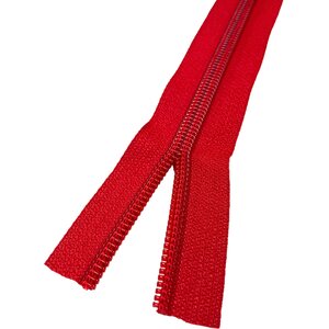 8C Coil Zipper Tape by the Meter, Dark Red (519), Bargain batch: unused old stock