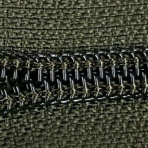 8C Coil Zipper Tape by the Meter, Olive Green, Natulon® (Recycled Polyester)