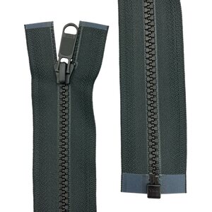 VISLON® 5VS Separating Tooth Zipper, Wide Tape, 75 cm, Top slider differs from picture, Natulon® (Recycled Polyester)