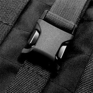 Woojin Plastics Clip on Webbing Buckle for 25 mm webbing (Molle 4Way Champion)