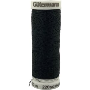 Guetermann #100 Polyester Thread 200 m, 000 - Black