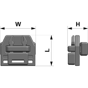 Woojin Plastics Quick Release Webbing Clip (Nauhapohjat)