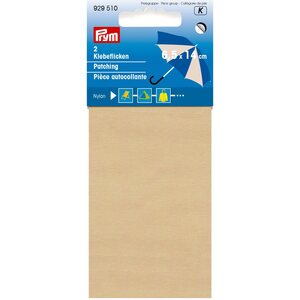 Nailon korjauspaikka, Beige, 2 kpl 14 cm x 6,5 cm, Prym 929510