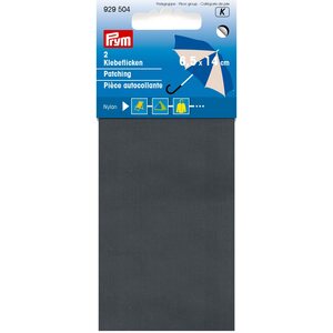 Nylon Repair Patch, Grey, 2 pieces of 14cm x 6.5cm, Prym  929504