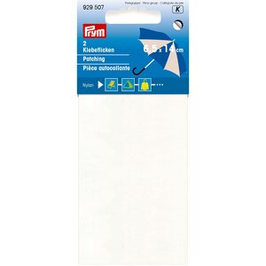 Nylon Repair Patch, White, 2 pieces of 14cm x 6.5cm, Prym 929507