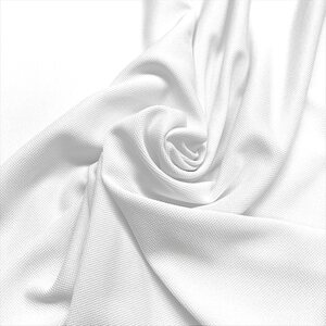 Polyester Sports Fabric, 175 cm Wide, White