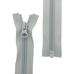 5C spiraaliavoketju, 70 cm, Vaaleanharmaa (336), Natulon® (Recycled Polyester)