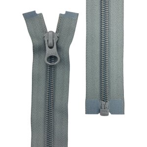 5C spiraaliavoketju, 75 cm, Wolf Grey harmaa (306), Natulon® (Recycled Polyester)