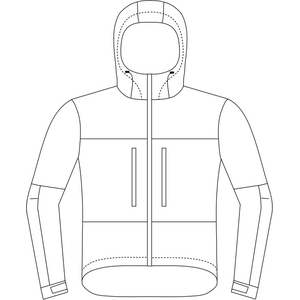Abisko Jacket Pattern, Finnish, Printed on large sheet (no need to assemble)