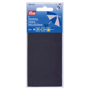 Nailon korjauspaikka, Antrasiitin musta, 2 kpl 14 cm x 6,5 cm, Prym 929530