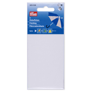 Nylon Repair Patch, Ecru White, 2 pieces of 14cm x 6.5cm, Prym  929536