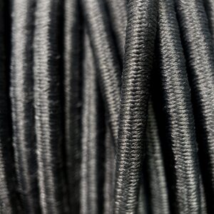 3 mm Stretch Cord, Dark grey