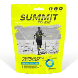 Summit To Eat Chipotle-chilikasviksia ja riisiä retkiruoka
