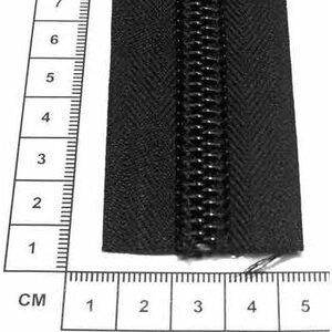 10C Coil Zipper Tape by the Meter, Black
