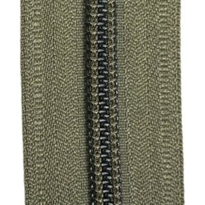 5C Coil Zipper Tape by the Meter, Olive Green, Natulon® (Recycled Polyester)