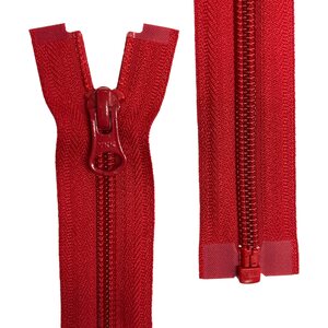 5C Separating Coil Zipper, 65 cm, Red, Natulon® (Recycled Polyester)