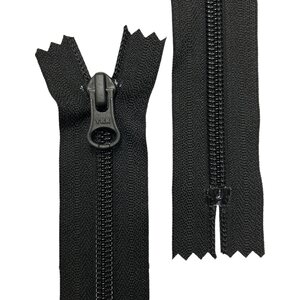 5C Closed-End Coil Zipper, 25 cm, Black, ECO-DYE®